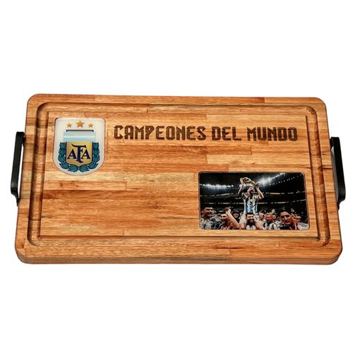 TABLA GRANDE CON MANIJAS 30 MM. SELECCIÓN ARGENTINA CAMPEÓN