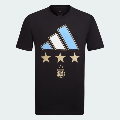 Remera Adidas campeón del mundo Selección Argentina negra