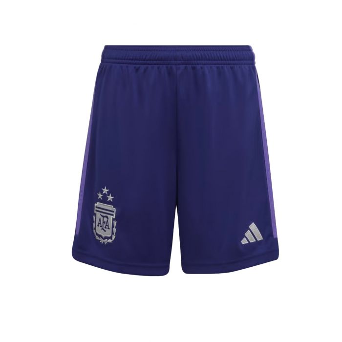 Short Adidas Infantil Alternativo 3 Estrellas Seleccion Argentina 23 AFA Shop