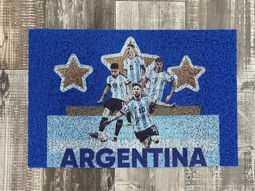 Felpudo Pvc Azul 40 x 60 cm Seleccion Argentina