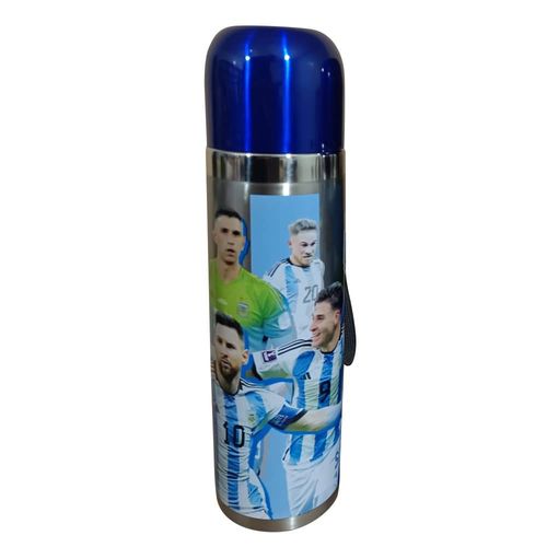 Termo doble cuerpo acero c/pico matero 500ml x24 Seleccion Argentina