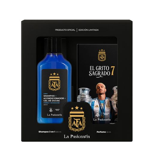 Estuche de Regalo Perfume + Shampoo " El Grito Sagrado 7" Selección Argentina